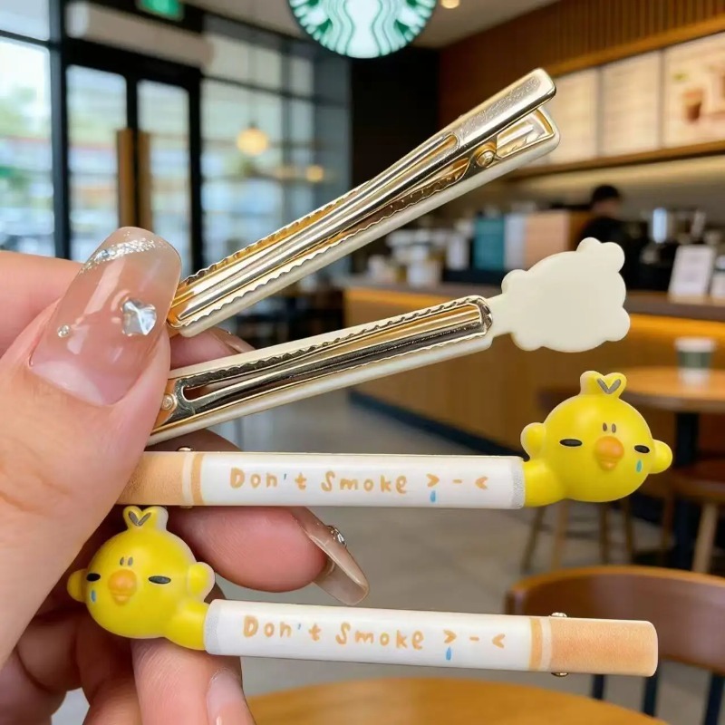 Crying Chick Hair Clips Cartoo - Vape Decoration review and price